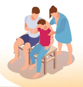 Famille en détresse (handicap, deuil, décès, adoption, maladie) qui a besoin d'être aidée et soutenue dans ses difficultés et souffrance.