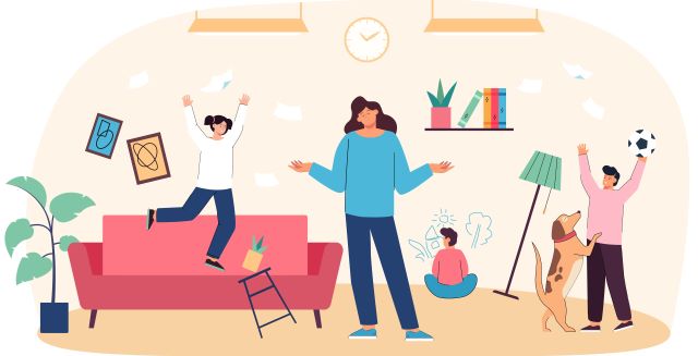 Monoparentalité difficile avec enfants et ou adolescent qui entraine usure, découragement, incompréhension, stress, communication bloquée, non-dits et burn out parental.